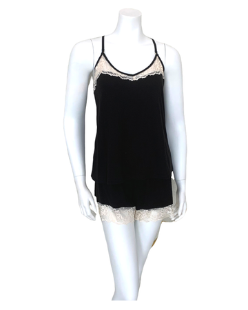 Flora Nikrooz Q80977 Black Frida Cami and Shorts Pajamas Set
